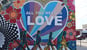 All You Need is Love mural in downtown Marion, IL.