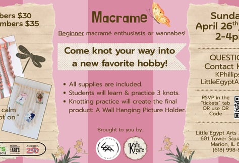 Little-Egypt-Arts-Association-Learn-Macrame-Marion-Illinois