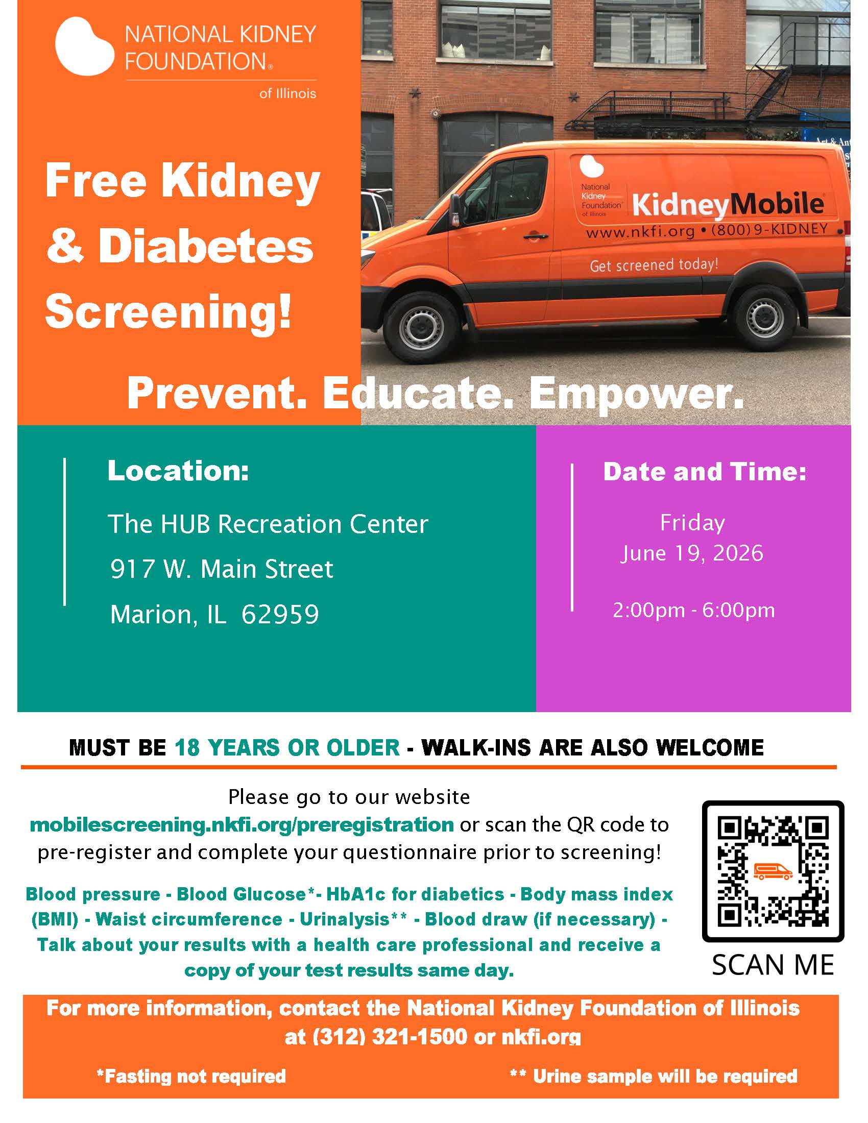 Free-Kidney-Diabetes-Screening-The-Hub-Marion-Illinois