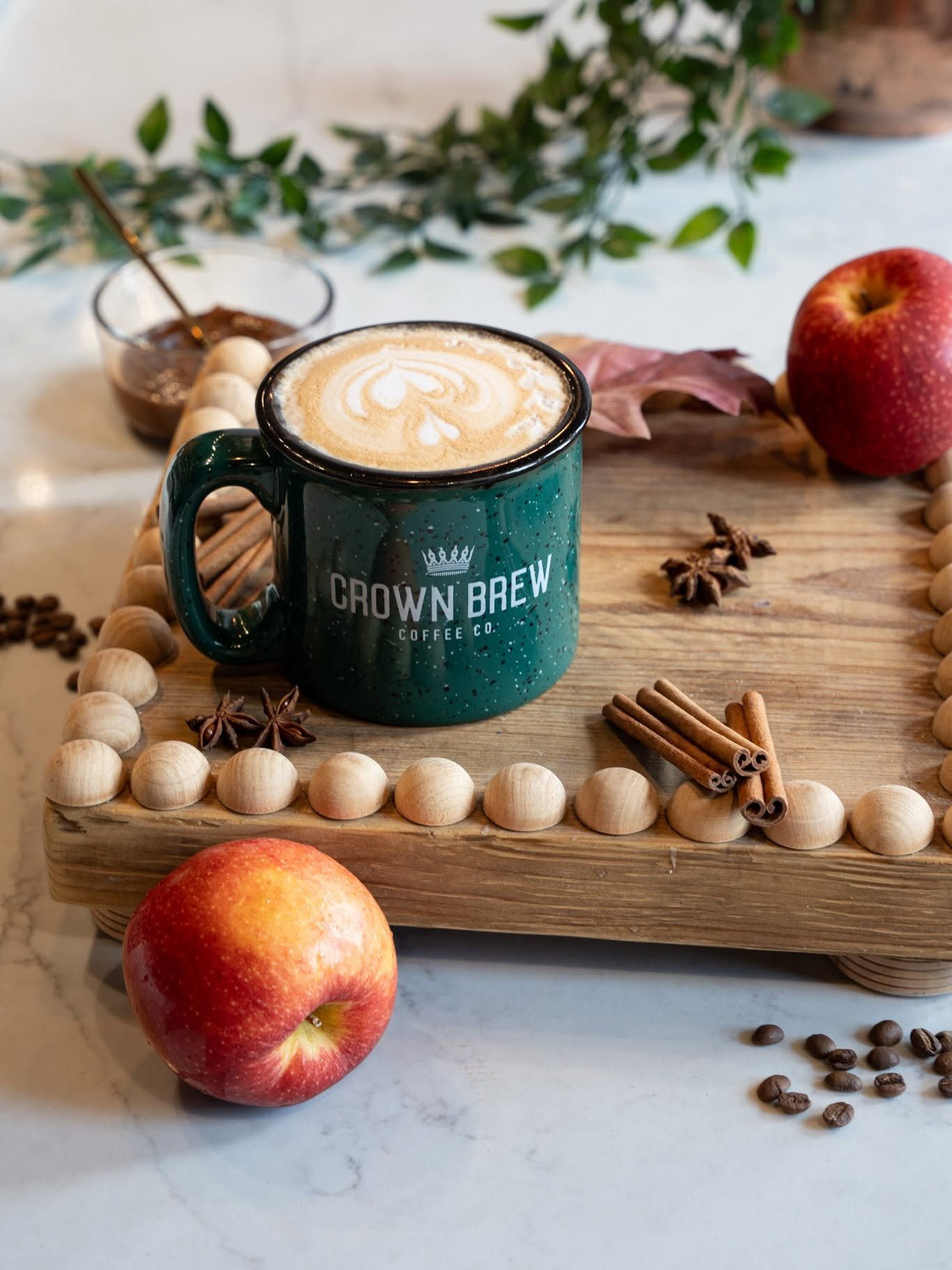 A seasonal drink from Crown Brew Coffee Co. in Marion