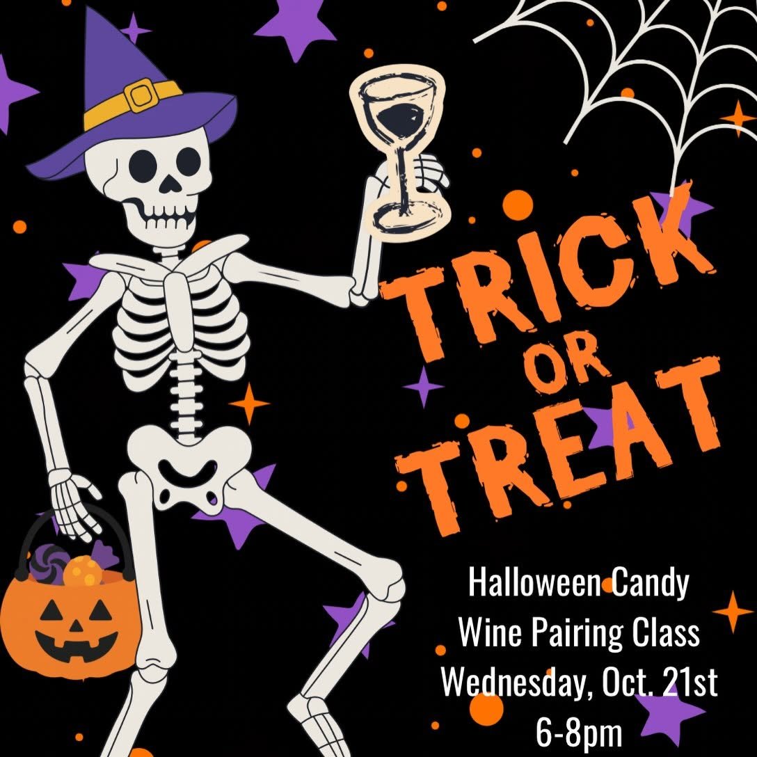 Halloween Candy Wine Pairing Class on October 21